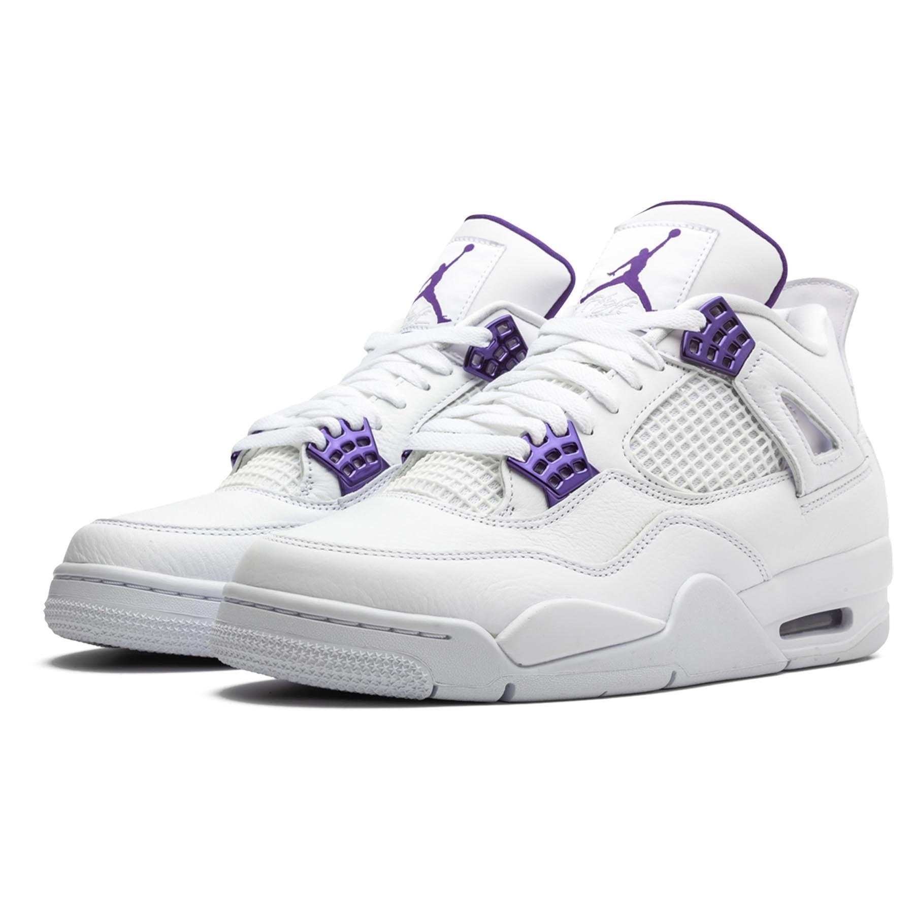 Air Jordan 4 Retro 'Purple Metallic' — UK 3 | EU 35.5 | US 3.5 — Side View