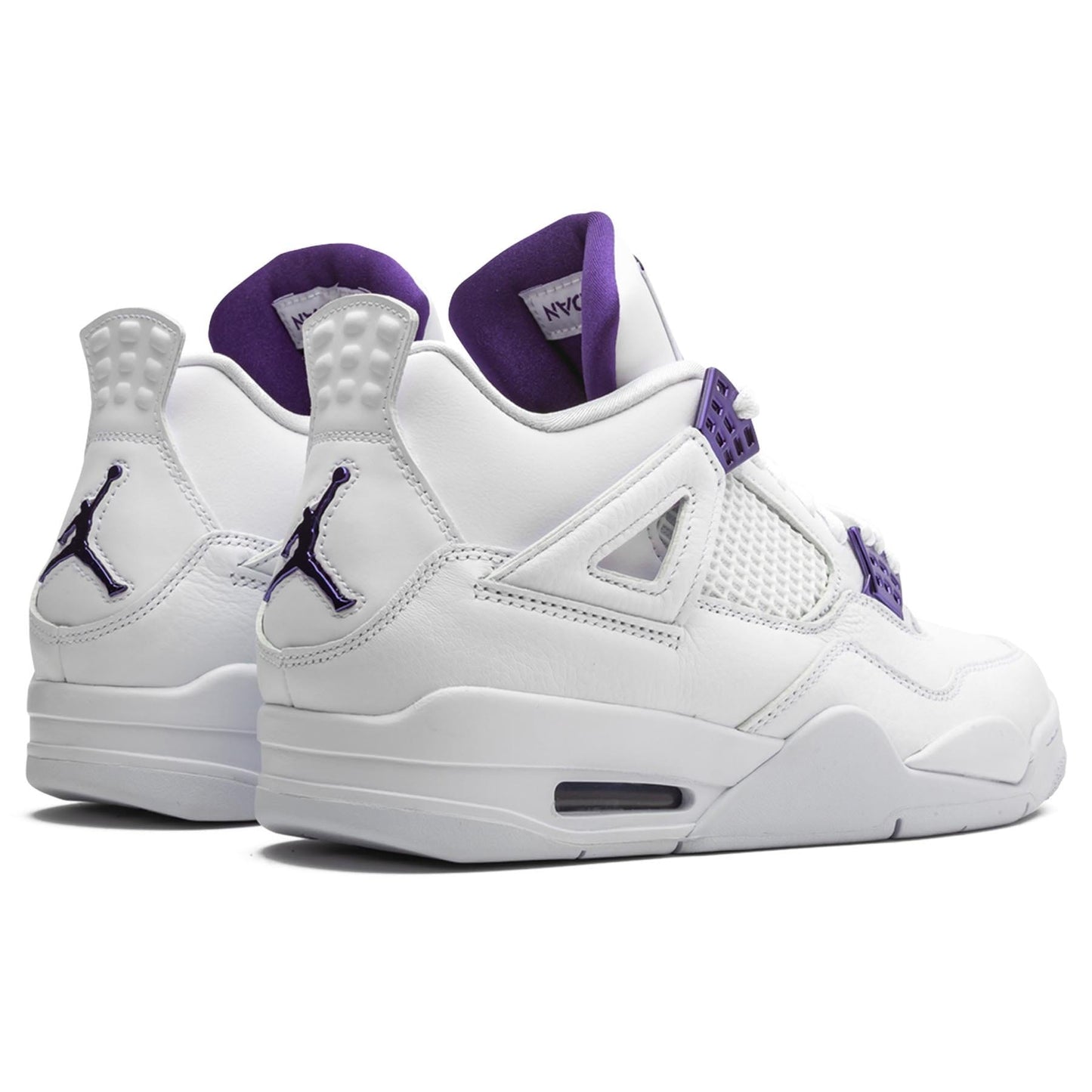 Air Jordan 4 Retro 'Purple Metallic' — UK 3 | EU 35.5 | US 3.5 — Back View