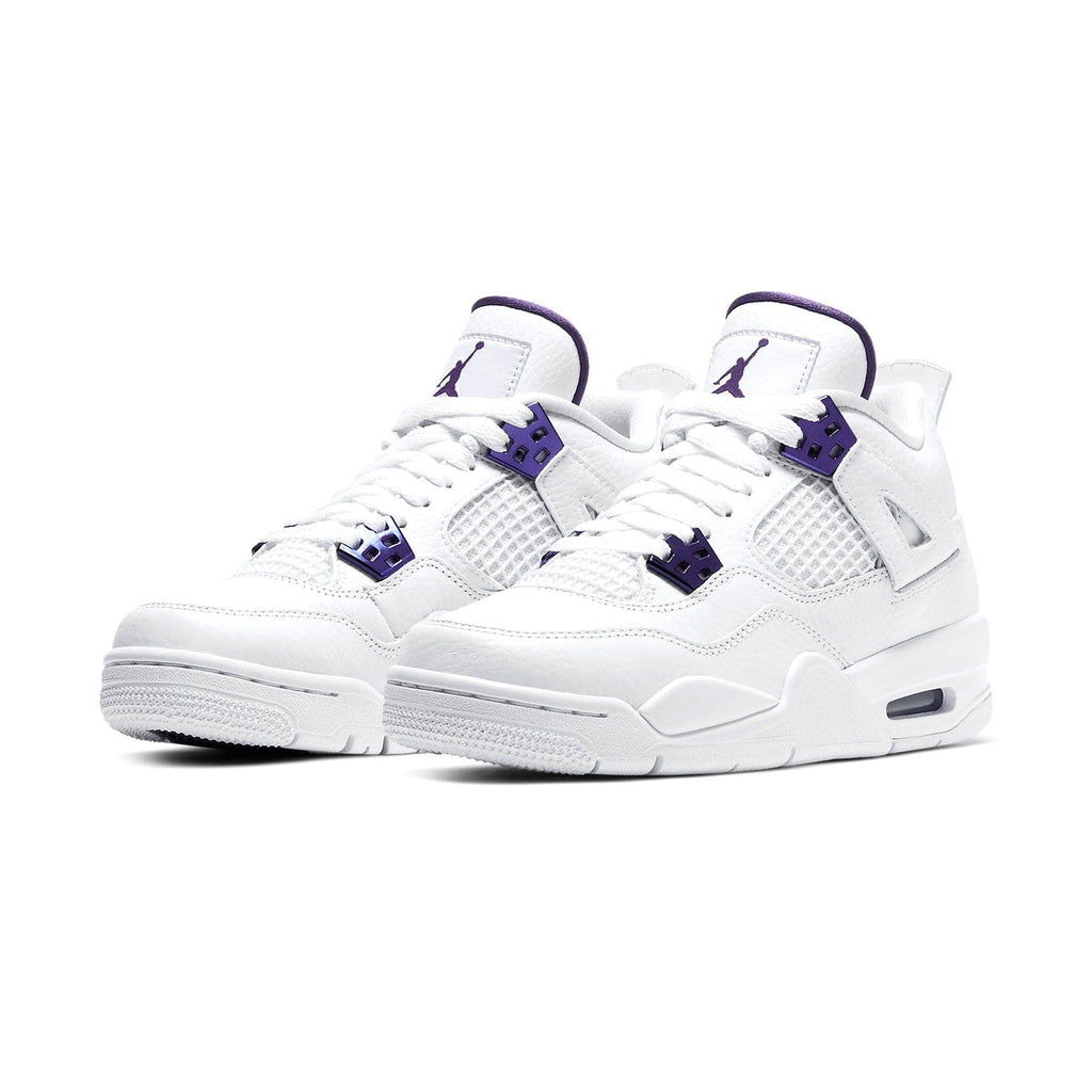 Air Jordan 4 Retro GS 'Purple Metallic' — UK 13.5 | EU 32 | US 1Y — Side View