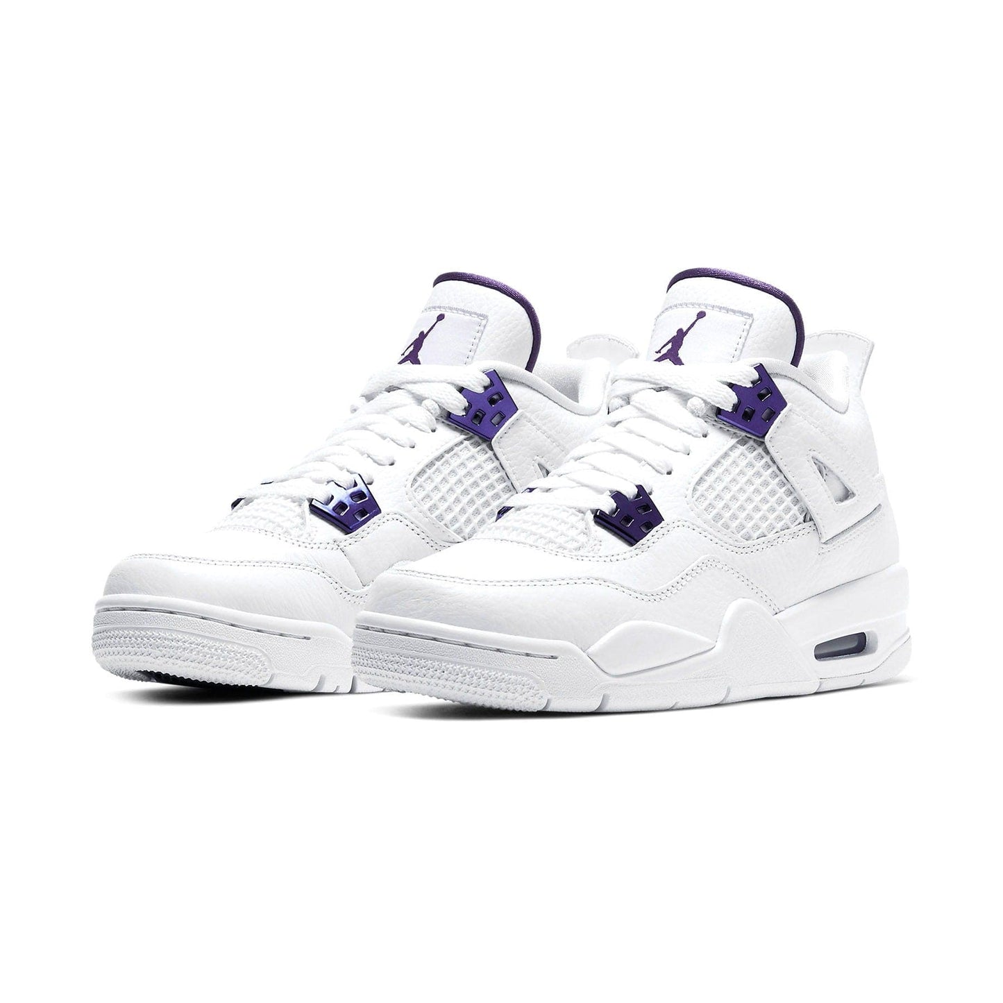 Air Jordan 4 Retro GS 'Purple Metallic' — UK 13.5 | EU 32 | US 1Y — Side View