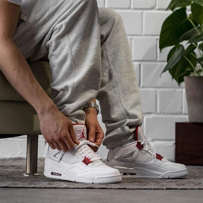 Air Jordan 4 Retro 'Red Metallic' — UK 3 | EU 35.5 | US 3.5 — Lifestyle View