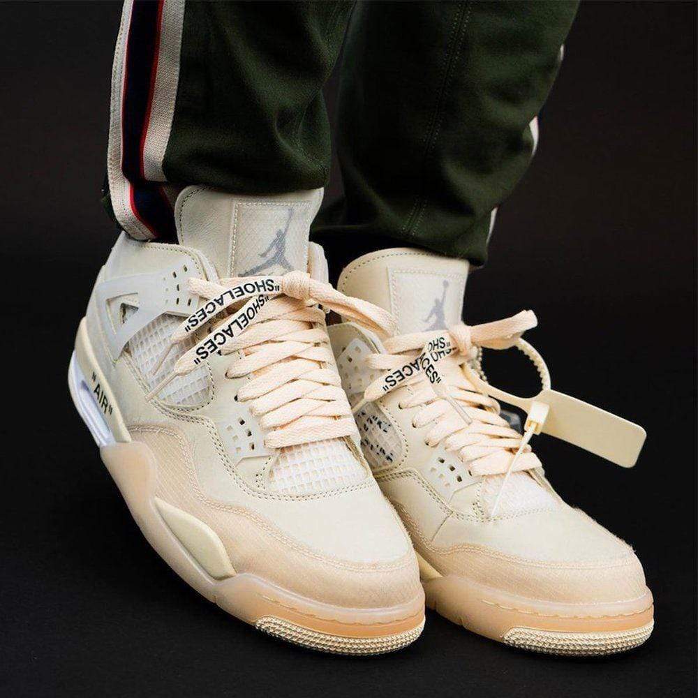 OFF-WHITE x Wmns Air Jordan 4 SP 'Sail' — UK 2.5 | EU 35.5 | US 5 — Alternate View 8