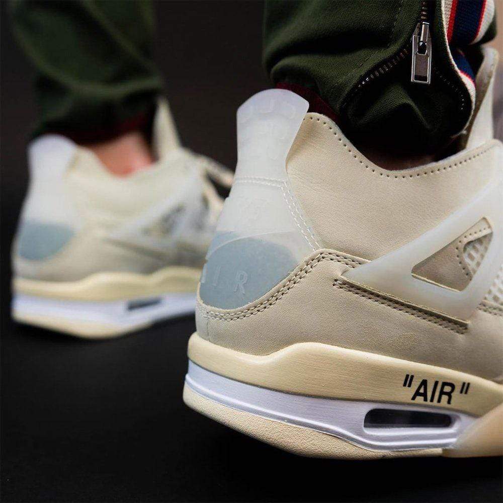 OFF-WHITE x Wmns Air Jordan 4 SP 'Sail' — UK 2.5 | EU 35.5 | US 5 — Alternate View 9