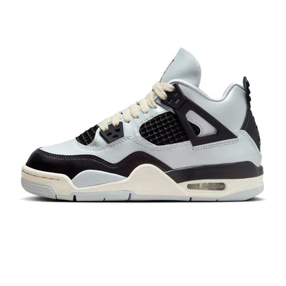 Jordan 4 Retro Platinum Gold (GS) — 3 UK — Front View