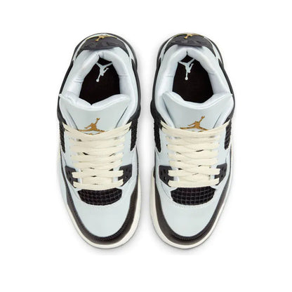 Jordan 4 Retro Platinum Gold (GS) — 3 UK — Top View