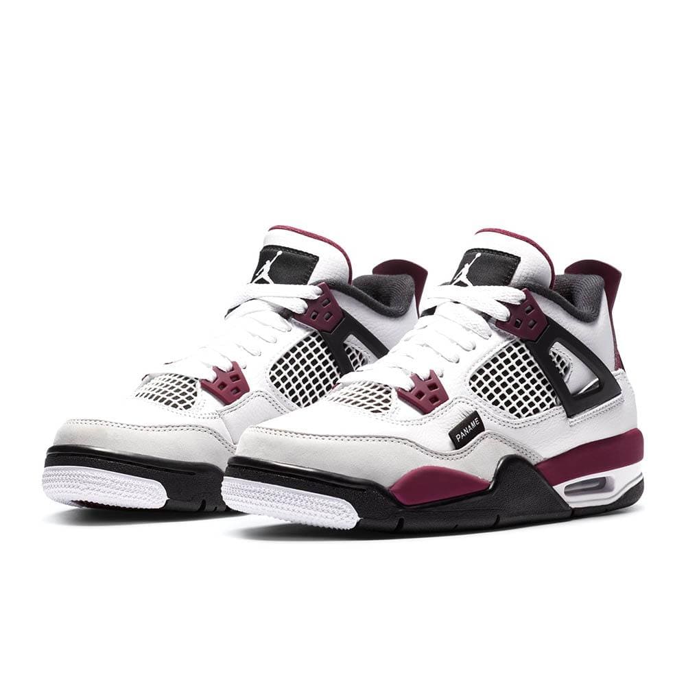 Paris Saint-Germain x Air Jordan 4 Retro GS 'Bordeaux' — UK 13.5 | EU 32 | US 1Y — Side View