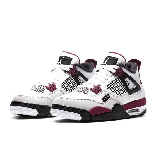 Paris Saint-Germain x Air Jordan 4 Retro GS 'Bordeaux' — UK 13.5 | EU 32 | US 1Y — Side View