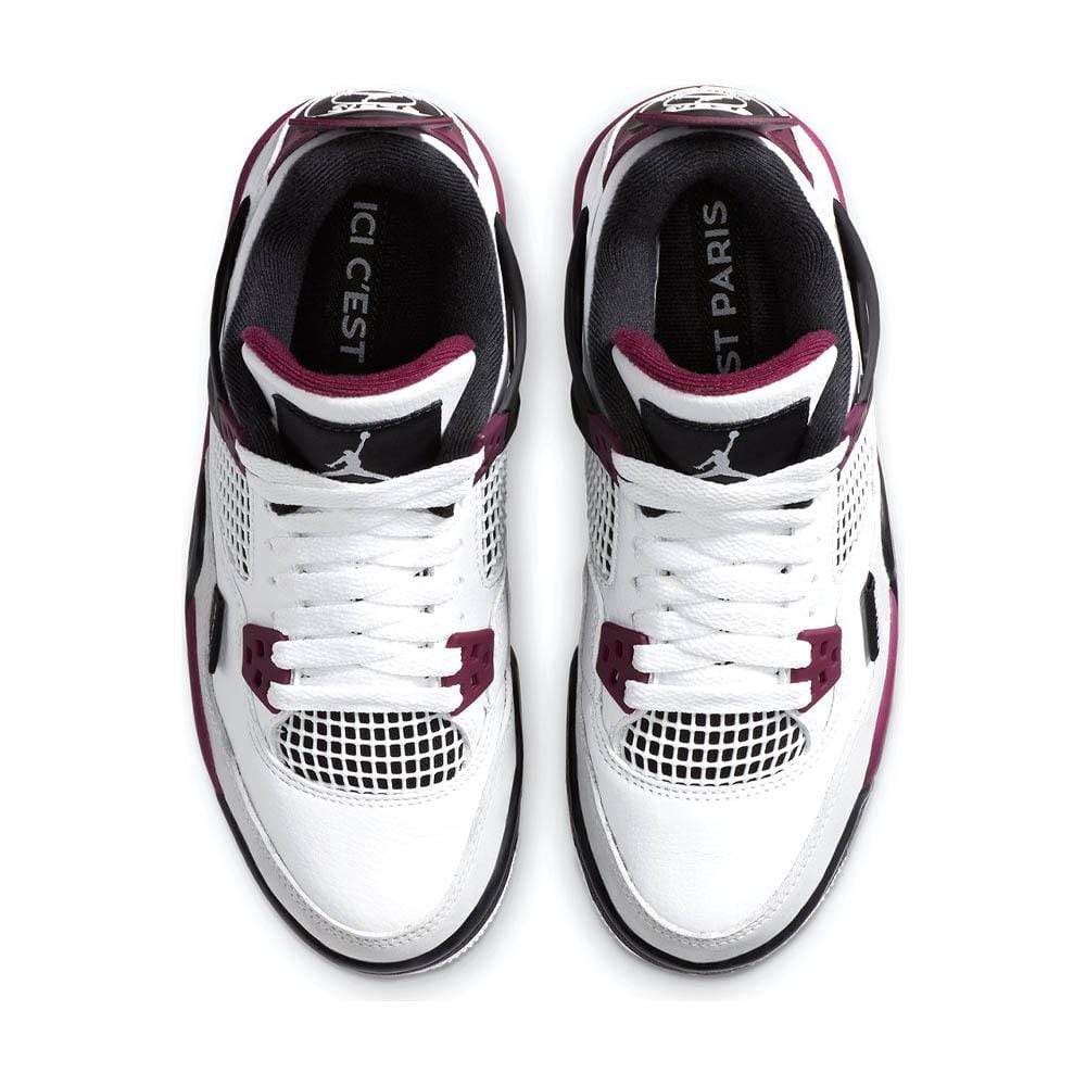 Paris Saint-Germain x Air Jordan 4 Retro GS 'Bordeaux' — UK 13.5 | EU 32 | US 1Y — Top View