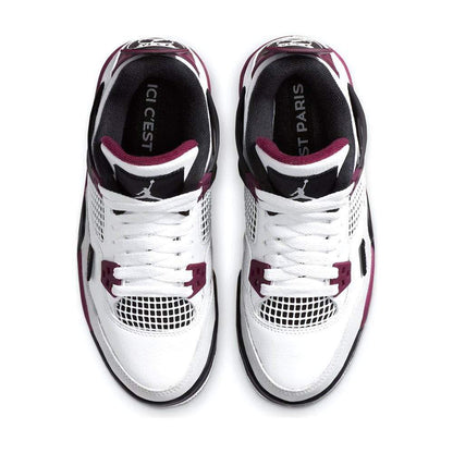 Paris Saint-Germain x Air Jordan 4 Retro GS 'Bordeaux' — UK 13.5 | EU 32 | US 1Y — Top View