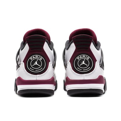 Paris Saint-Germain x Air Jordan 4 Retro GS 'Bordeaux' — UK 13.5 | EU 32 | US 1Y — Back View
