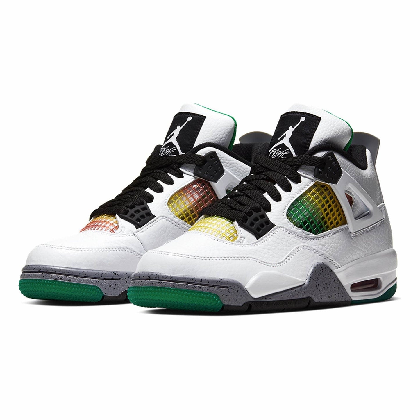 Air Jordan 4 Wmns Retro 'Rasta' — UK 2.5 | EU 35.5 | US 5 — Side View