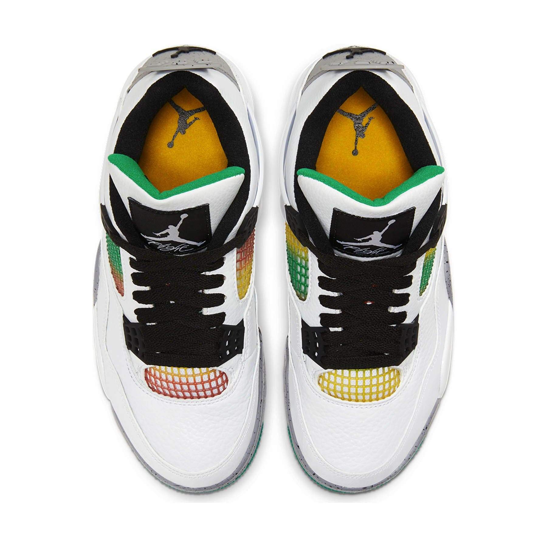 Air Jordan 4 Wmns Retro 'Rasta' — UK 2.5 | EU 35.5 | US 5 — Back View