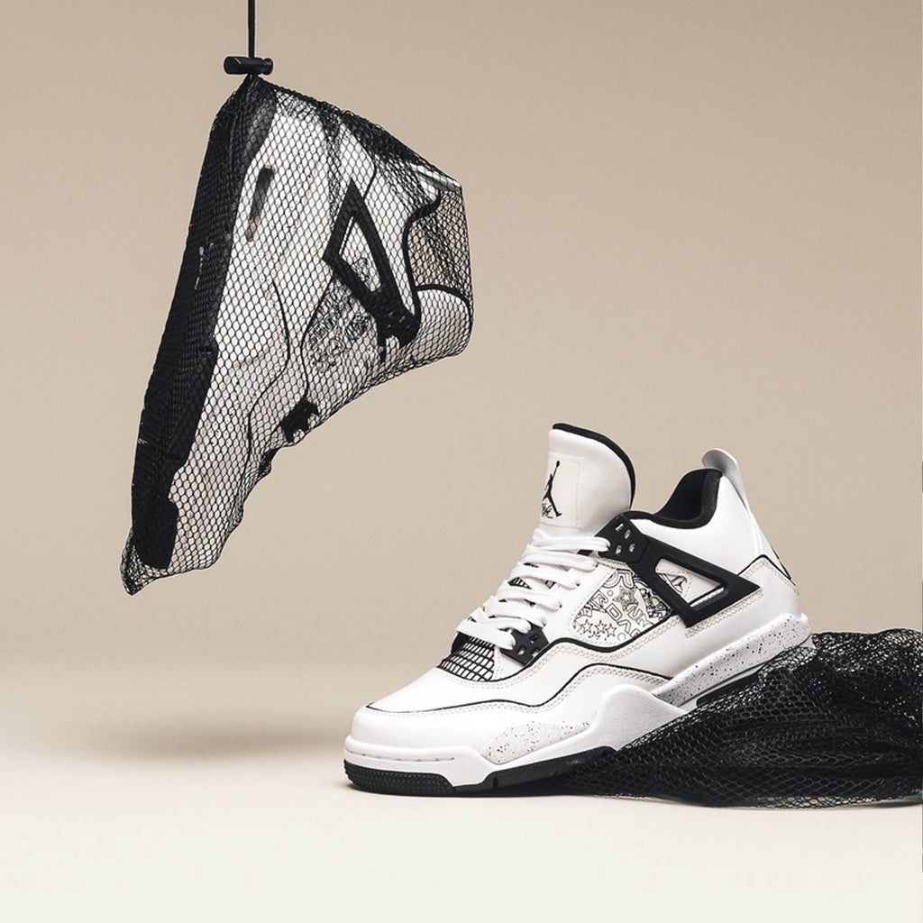 Air Jordan 4 Retro GS 'DIY' — UK 13.5 | EU 32 | US 1Y — Lifestyle View