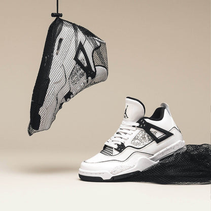 Air Jordan 4 Retro GS 'DIY' — UK 13.5 | EU 32 | US 1Y — Lifestyle View
