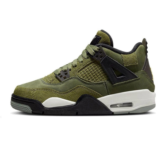 Air Jordan 4 Retro SE GS 'Craft Olive' — 3 UK — Front View