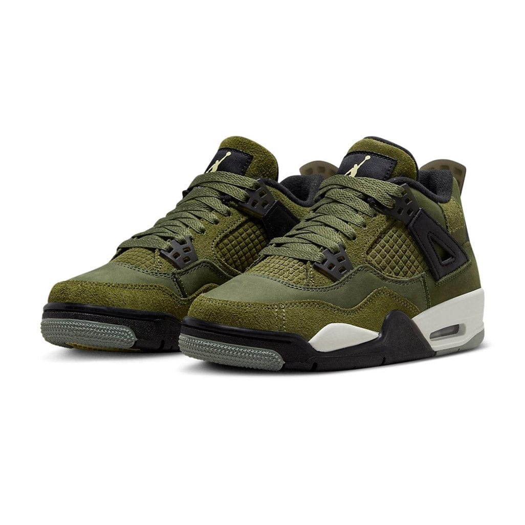 Air Jordan 4 Retro SE GS 'Craft Olive' — 3 UK — Back View