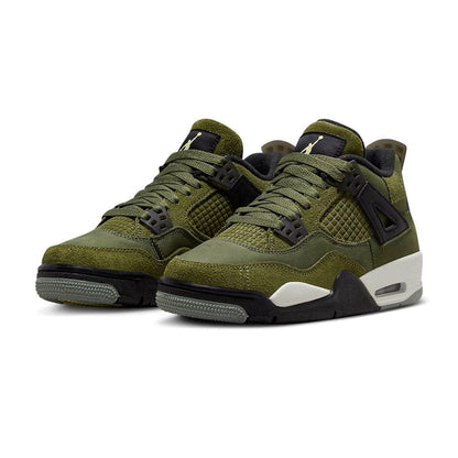 Air Jordan 4 Retro SE GS 'Craft Olive' — 3 UK — Back View