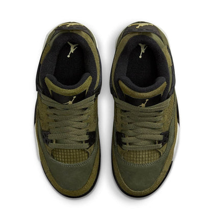 Air Jordan 4 Retro SE GS 'Craft Olive' — 3 UK — Top View