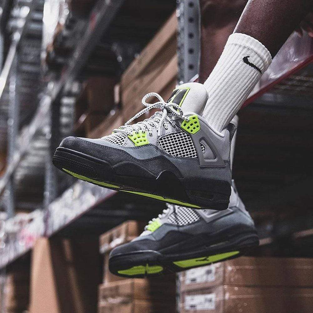 Air Jordan 4 Retro SE 'Neon 95' — UK 3 | EU 35.5 | US 3.5 — Lifestyle View
