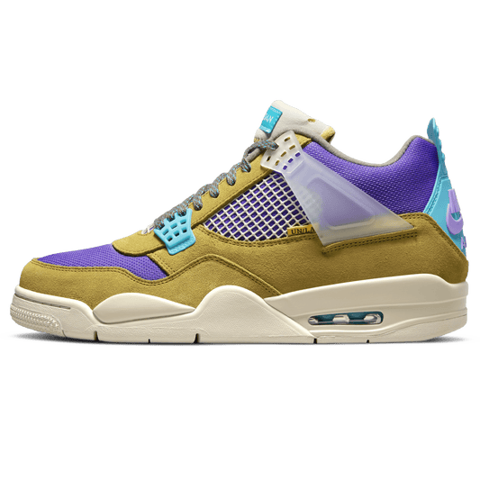 Union LA x Air Jordan 4 Retro ‘Desert Moss’ — UK 3 | EU 35.5 | US 3.5 — Front View