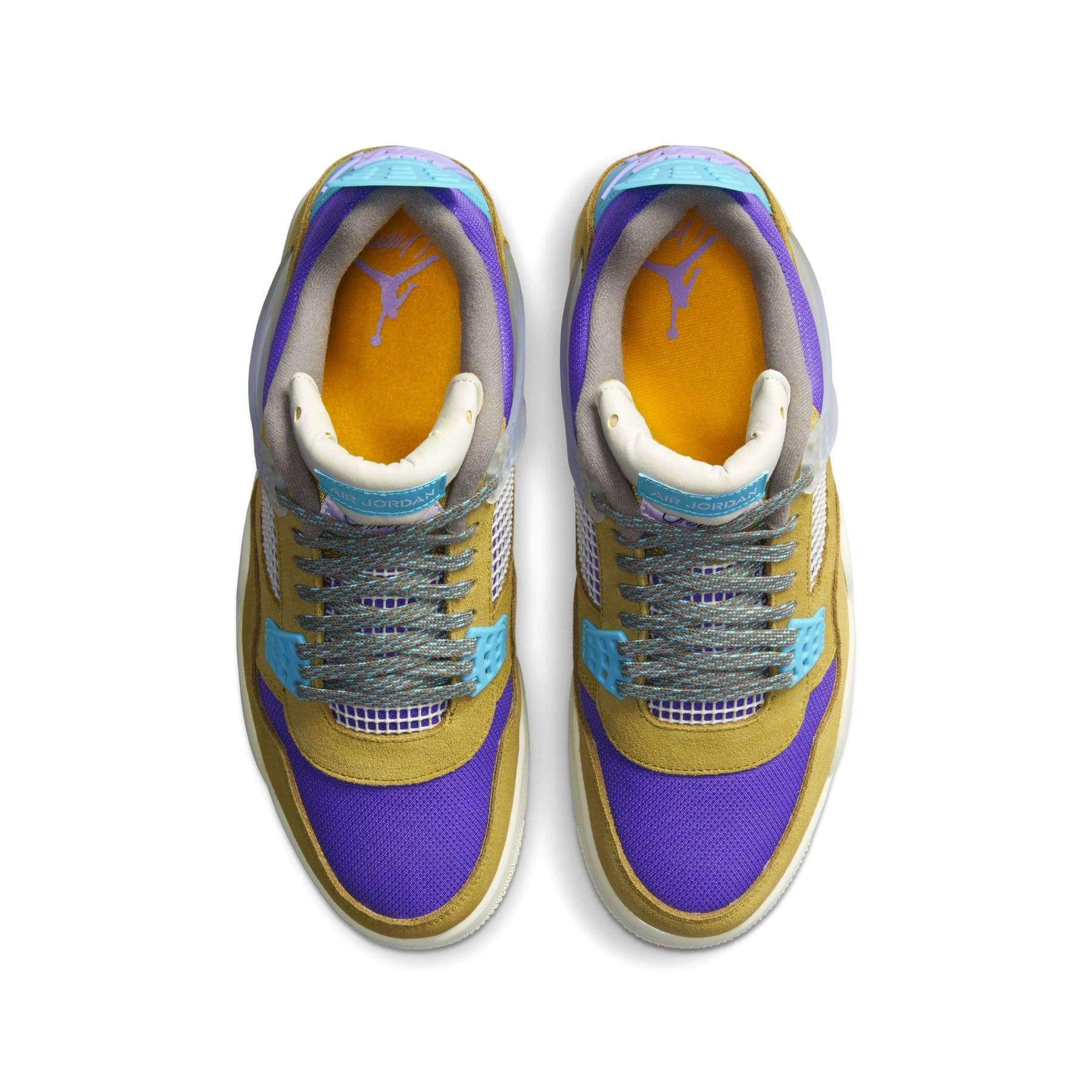 Union LA x Air Jordan 4 Retro ‘Desert Moss’ — UK 3 | EU 35.5 | US 3.5 — Back View