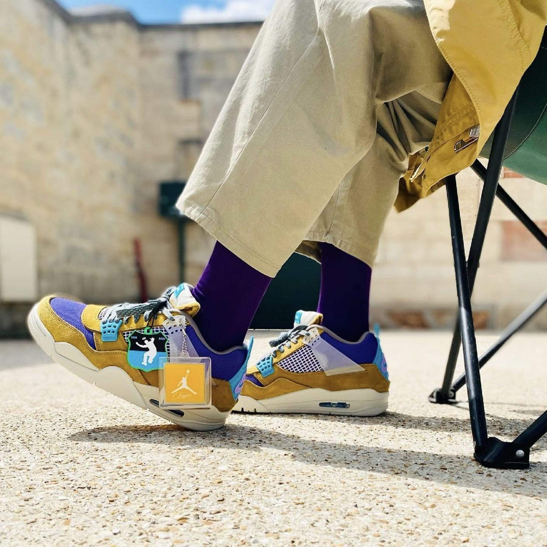 Union LA x Air Jordan 4 Retro ‘Desert Moss’ — UK 3 | EU 35.5 | US 3.5 — Alternate View 7