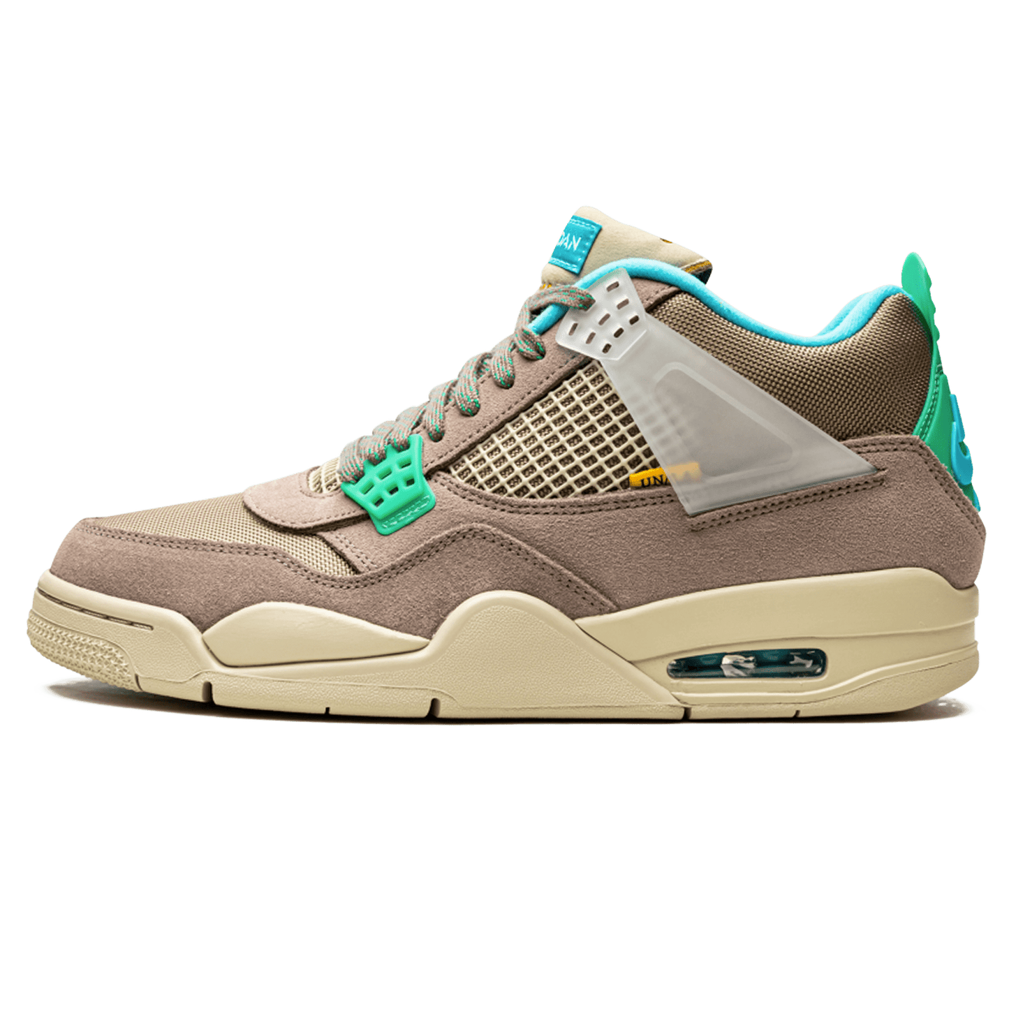 Union LA x Air Jordan 4 Retro 'Taupe Haze' — UK 3 | EU 35.5 | US 3.5 — Front View