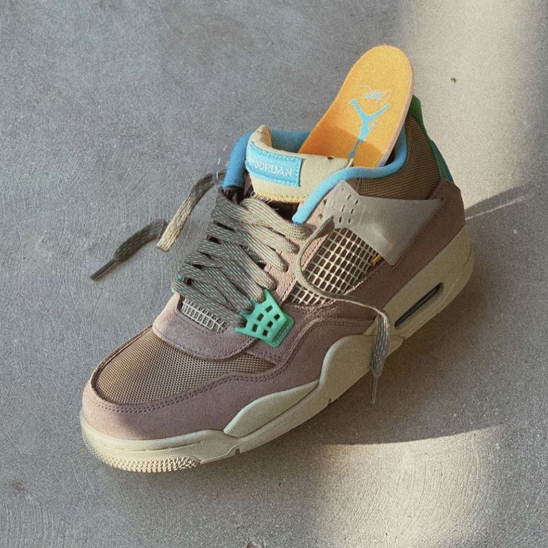 Union LA x Air Jordan 4 Retro 'Taupe Haze' — UK 3 | EU 35.5 | US 3.5 — Alternate View 7