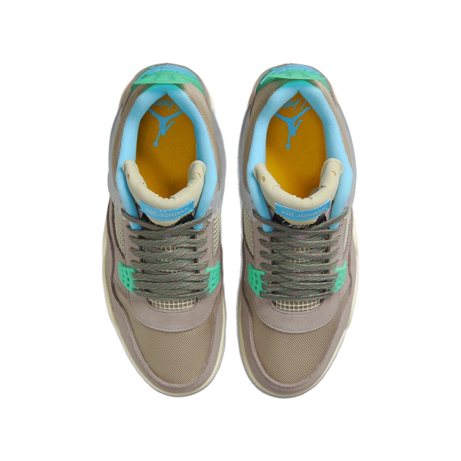Union LA x Air Jordan 4 Retro 'Taupe Haze' — UK 3 | EU 35.5 | US 3.5 — Top View