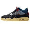 Union LA x Air Jordan 4 Retro 'Off Noir' — UK 3 | EU 35.5 | US 3.5 — Front View