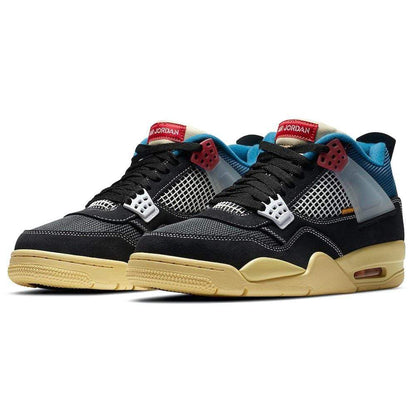 Union LA x Air Jordan 4 Retro 'Off Noir' — UK 3 | EU 35.5 | US 3.5 — Back View