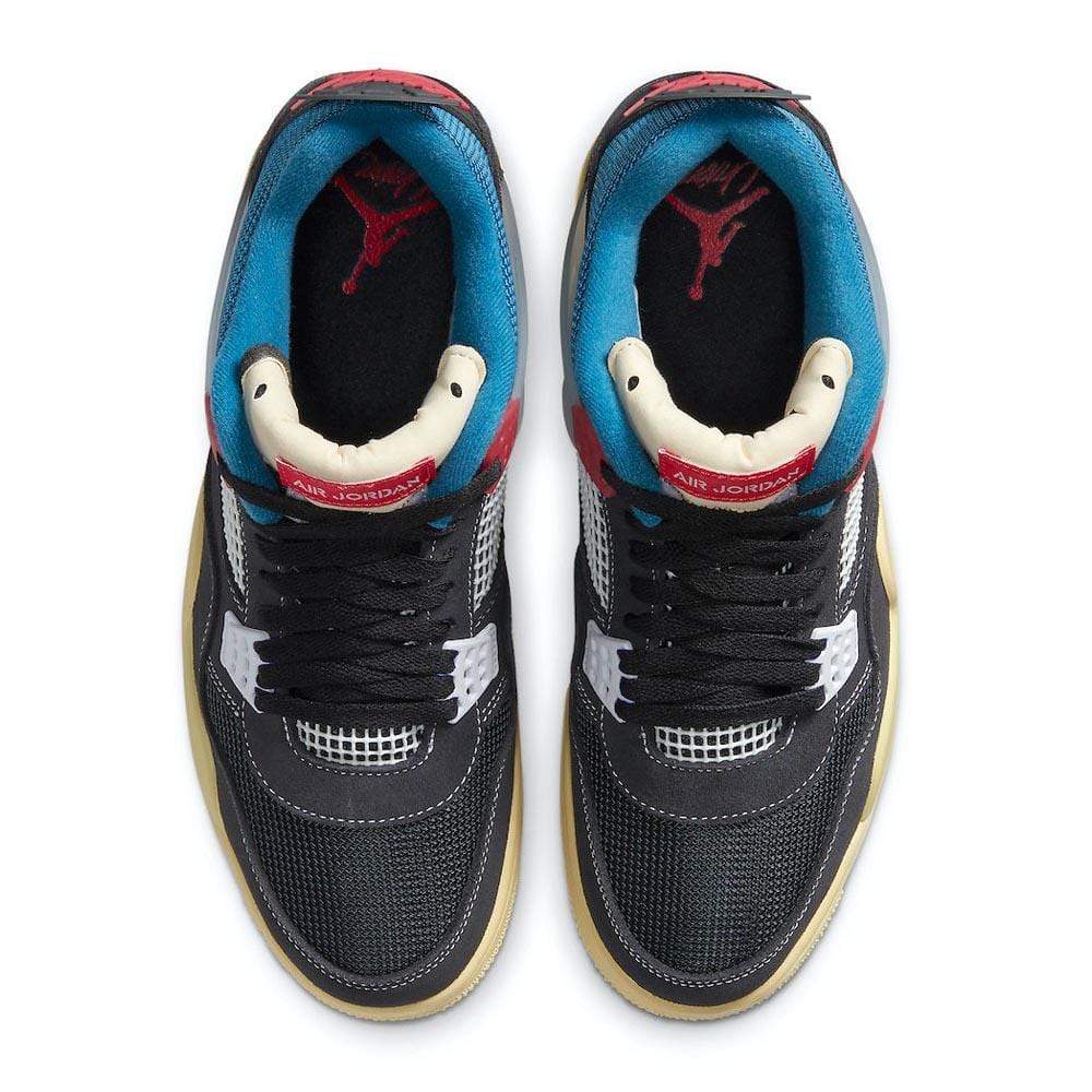 Union LA x Air Jordan 4 Retro 'Off Noir' — UK 3 | EU 35.5 | US 3.5 — Side View