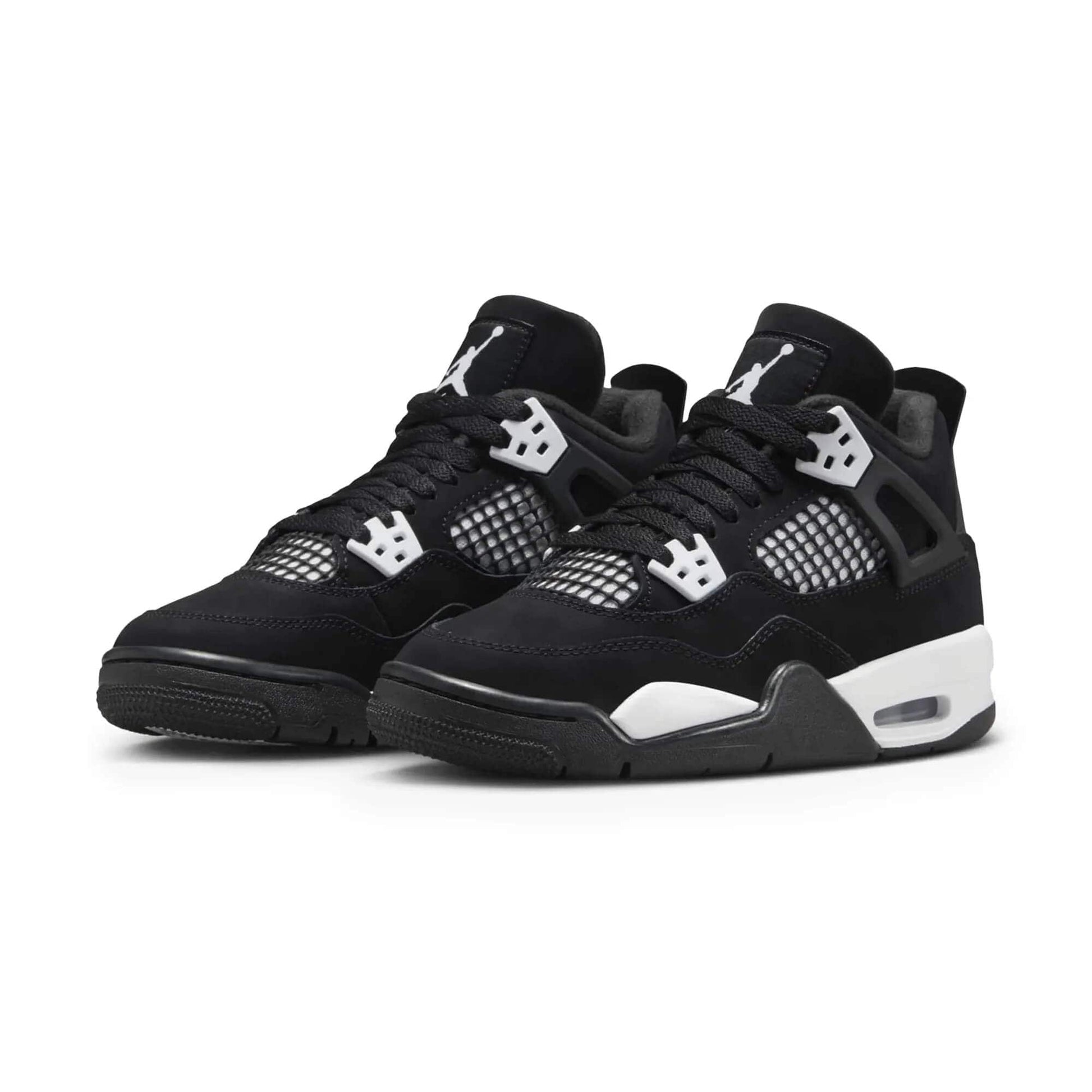 Jordan 4 Retro White Thunder GS — 3 UK — Side View