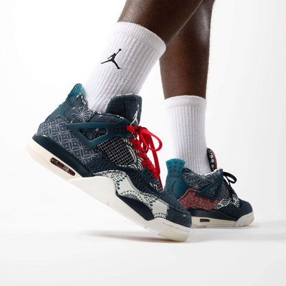 Air Jordan 4 Retro SE 'Sashiko' — UK 3 | EU 35.5 | US 3.5 — Lifestyle View
