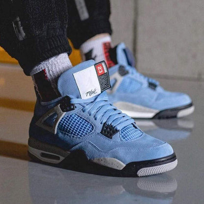 Air Jordan 4 Retro 'University Blue' — UK 3 | EU 35.5 | US 3.5 — Lifestyle View
