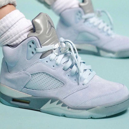 Air Jordan 5 Retro Wmns 'Blue Bird' — UK 2.5 | EU 35.5 | US 5 — Lifestyle View