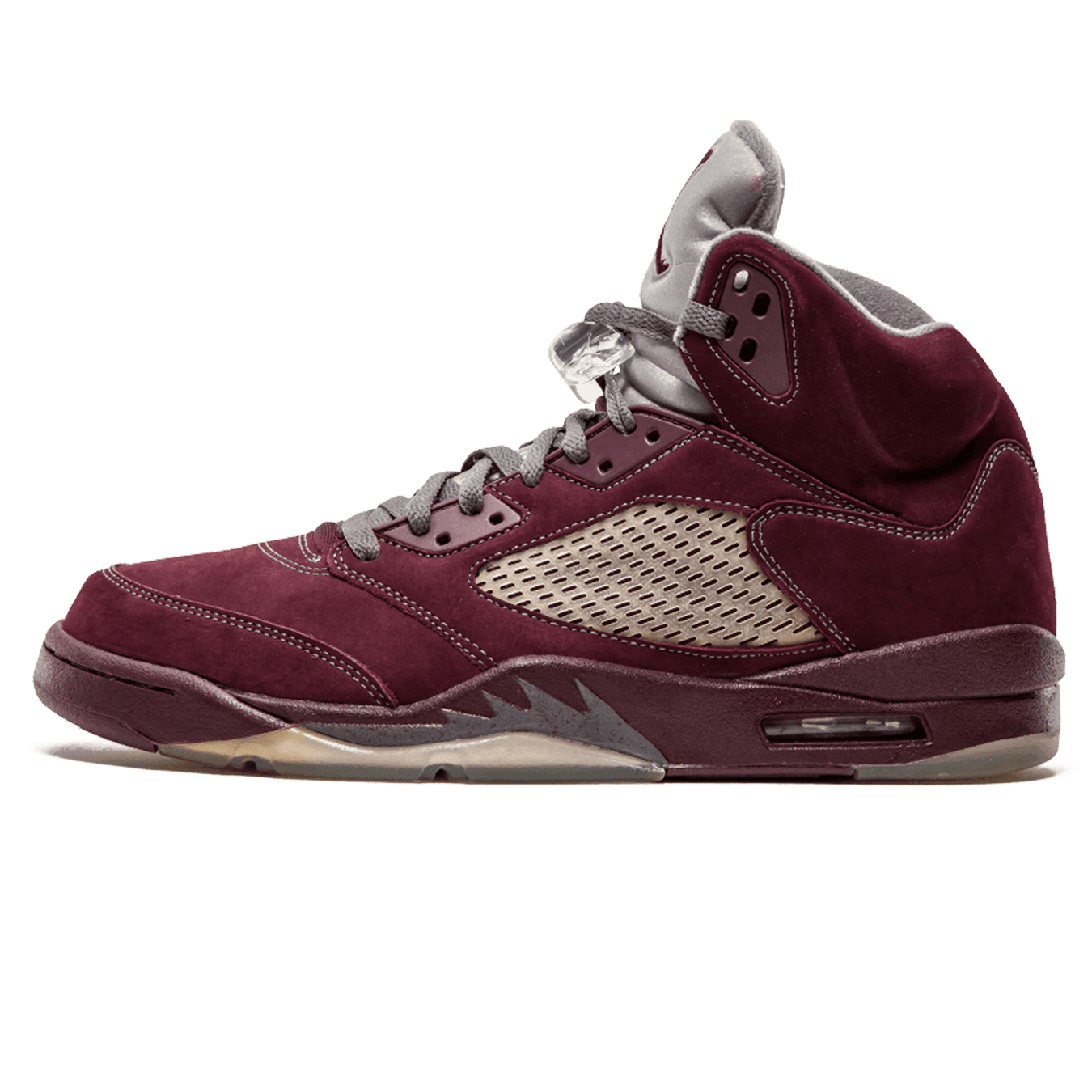 Air Jordan 5 Retro LS 'Burgundy' — UK 3 | EU 35.5 | US 3.5 — Front View