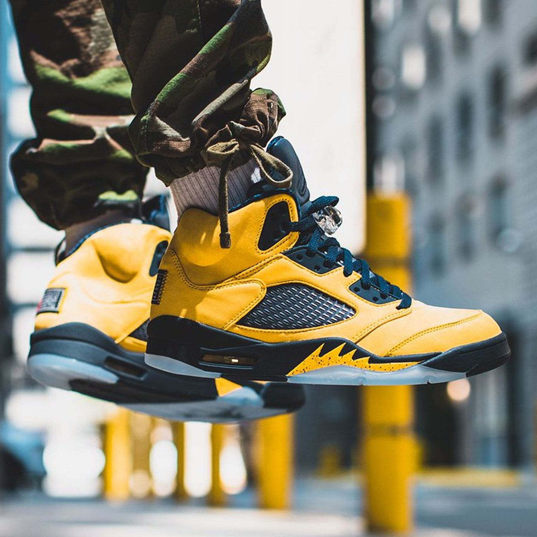 Air Jordan 5 Retro SP 'Michigan' — UK 3 | EU 35.5 | US 3.5 — Lifestyle View