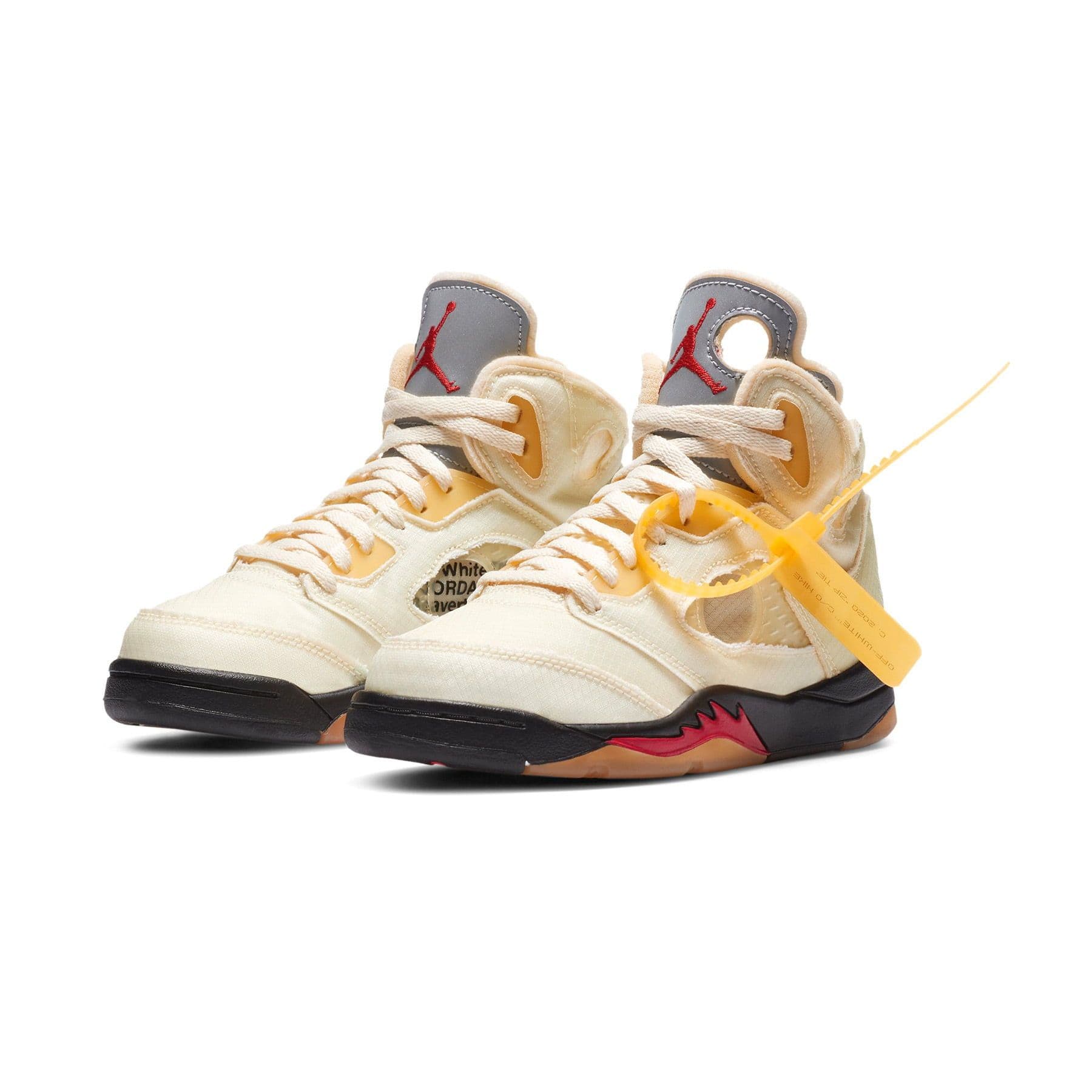 Off-White x Air Jordan 5 Retro SP PS 'Sail' — UK 10C | EU 27.5 | US 10.5C — Side View