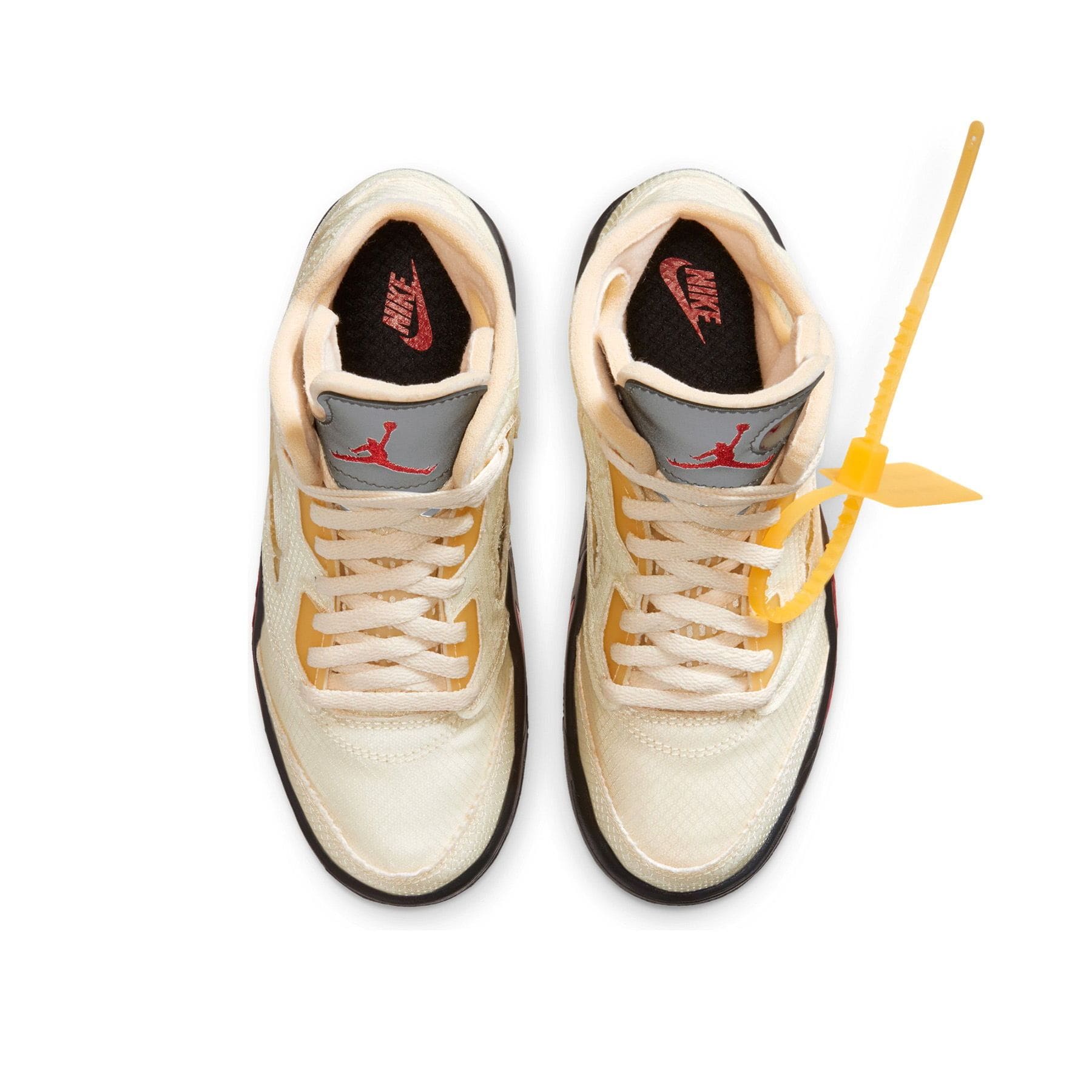 Off-White x Air Jordan 5 Retro SP PS 'Sail' — UK 10C | EU 27.5 | US 10.5C — Back View