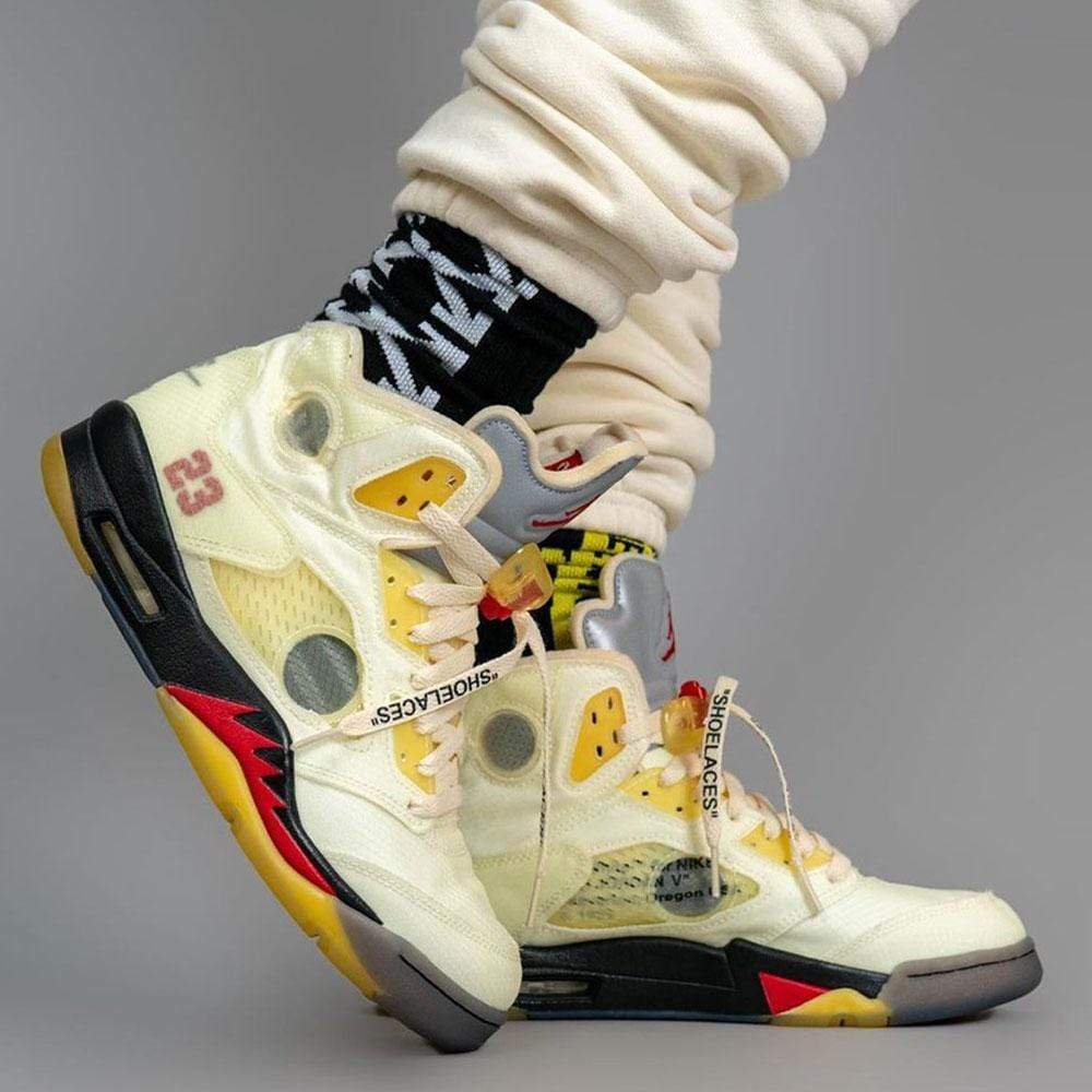 Off-White x Air Jordan 5 SP 'Sail' — UK 3 | EU 35.5 | US 3.5 — Alternate View 7