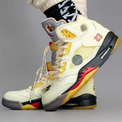 Off-White x Air Jordan 5 SP 'Sail' — UK 3 | EU 35.5 | US 3.5 — Alternate View 8