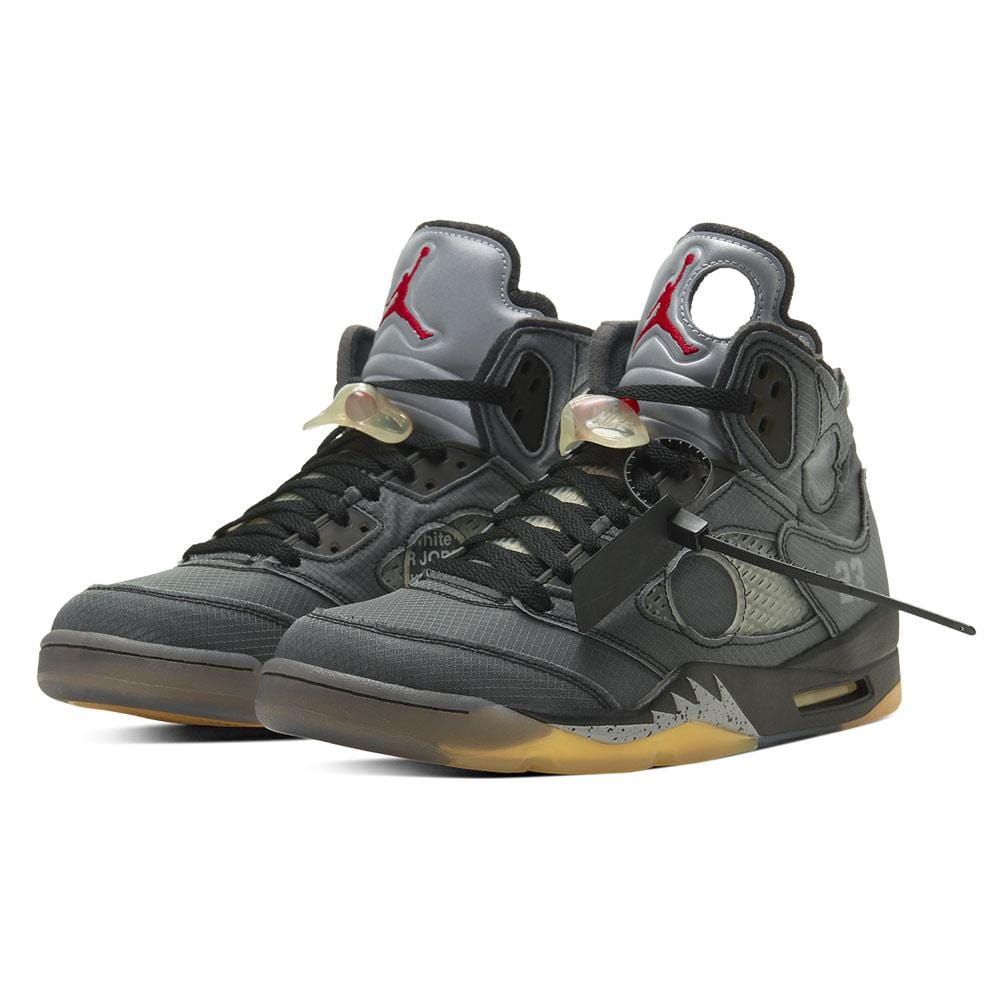 OFF-WHITE x Air Jordan 5 Retro SP 'Muslin' — UK 3 | EU 35.5 | US 3.5 — Side View