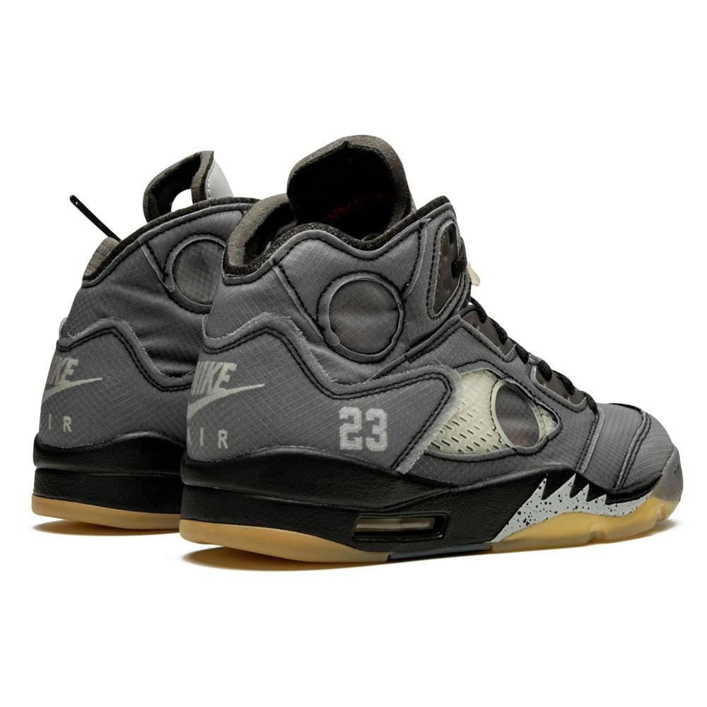 OFF-WHITE x Air Jordan 5 Retro SP 'Muslin' — UK 3 | EU 35.5 | US 3.5 — Back View