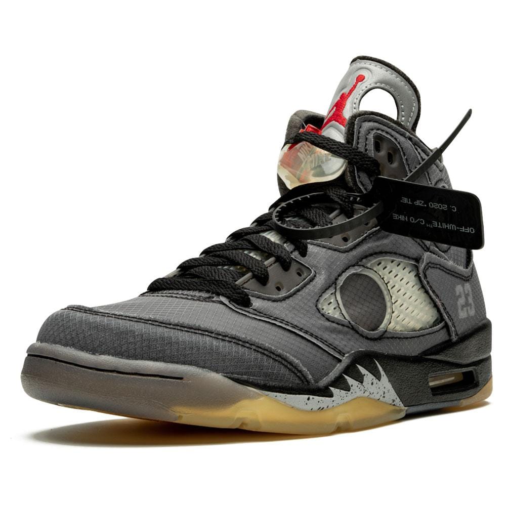 OFF-WHITE x Air Jordan 5 Retro SP 'Muslin' — UK 3 | EU 35.5 | US 3.5 — Top View