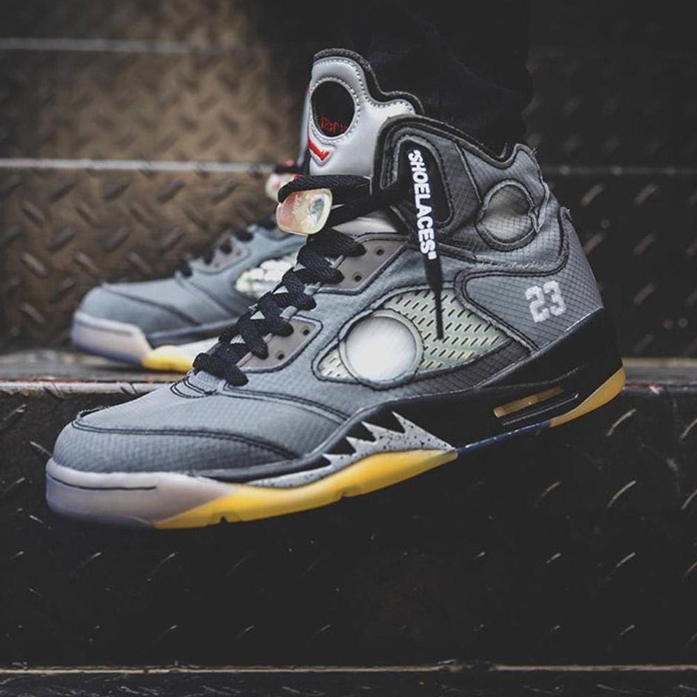 OFF-WHITE x Air Jordan 5 Retro SP 'Muslin' — UK 3 | EU 35.5 | US 3.5 — Alternate View 7