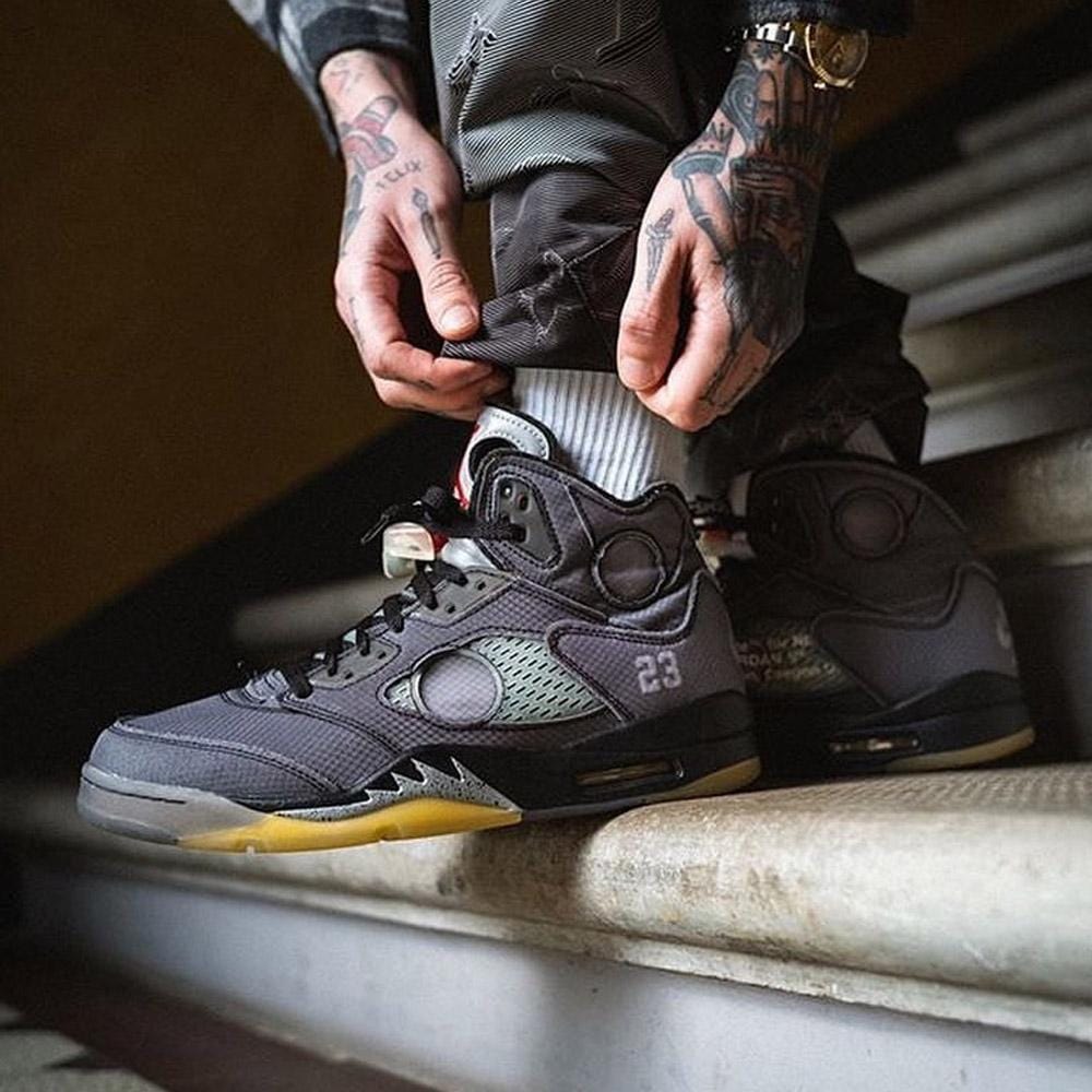 OFF-WHITE x Air Jordan 5 Retro SP 'Muslin' — UK 3 | EU 35.5 | US 3.5 — Alternate View 8
