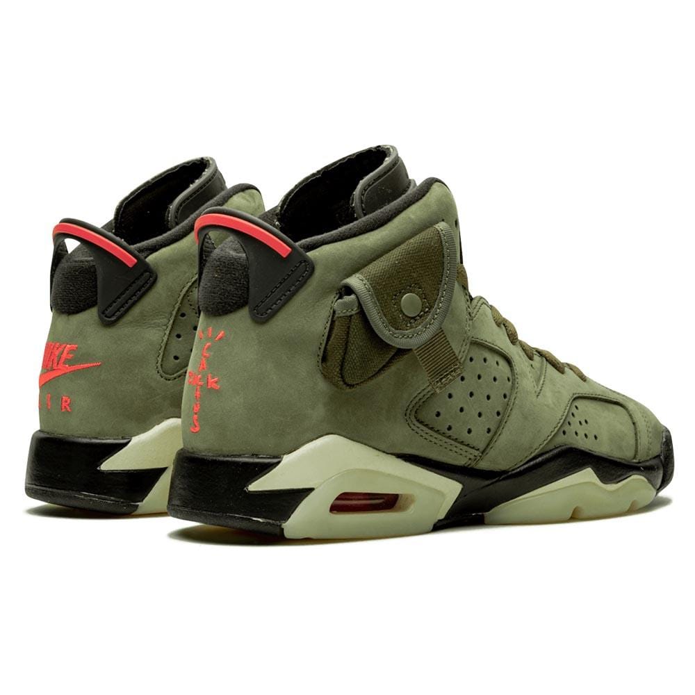 Travis Scott x Air Jordan 6 Retro GS 'Olive' — 2 UK | 34 EU — Top View