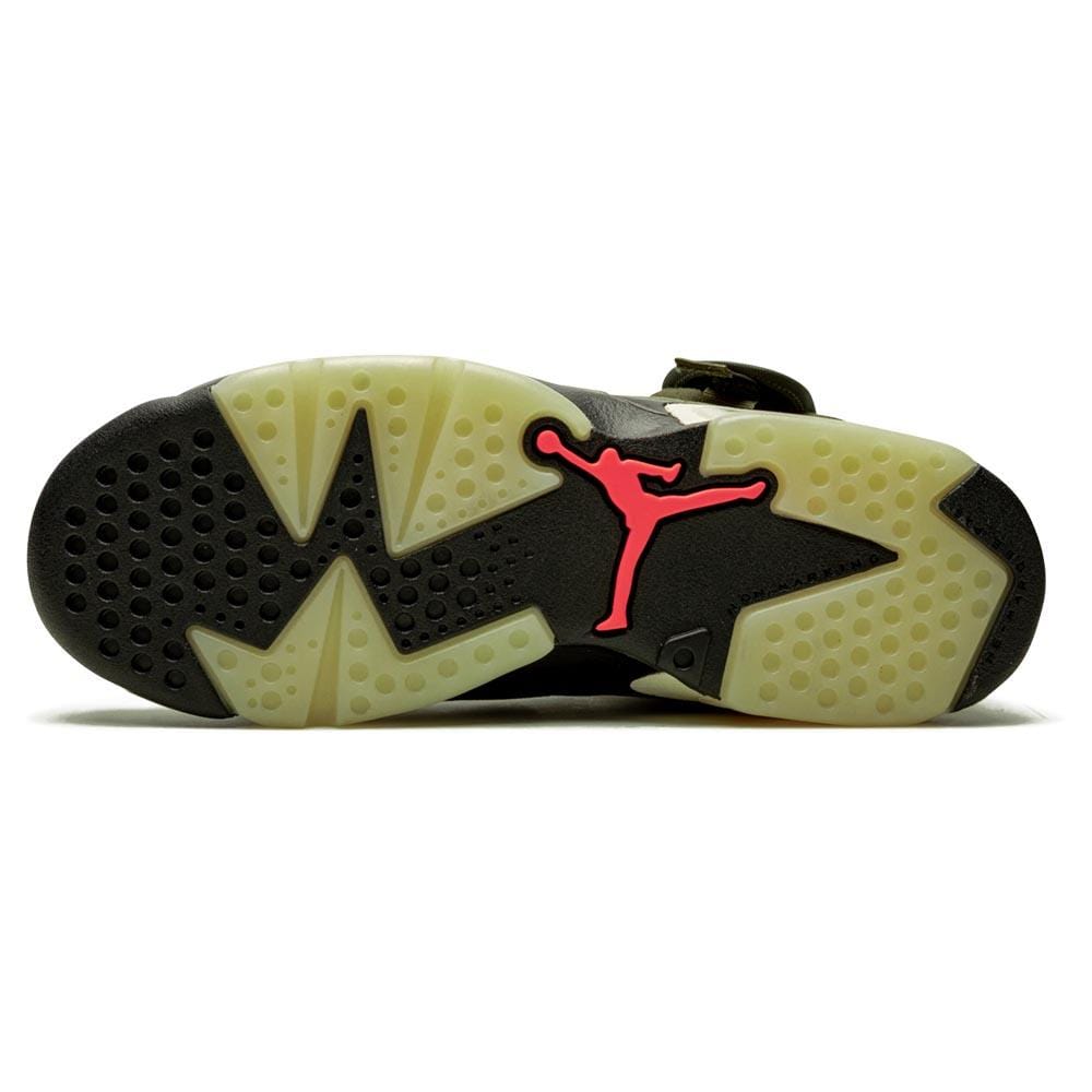 Travis Scott x Air Jordan 6 Retro GS 'Olive' — 2 UK | 34 EU — Lifestyle View