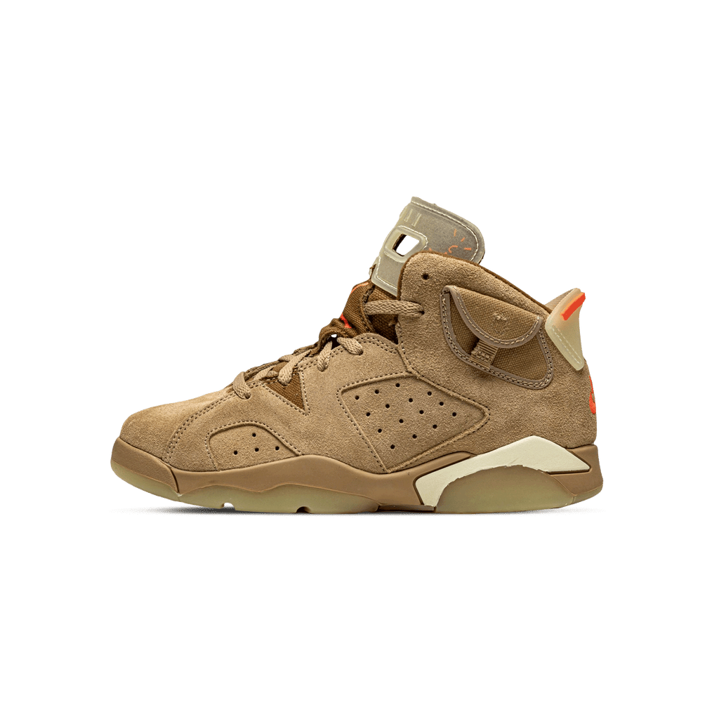 Travis Scott x Air Jordan 6 Retro PS 'British Khaki' — UK 10C | EU 27.5 | US 10.5C — Front View
